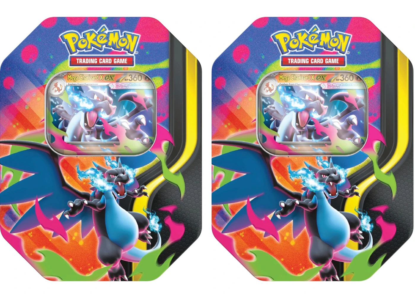 2026 Pokémon Mega Charizard X ex Tin 2x Lot -1