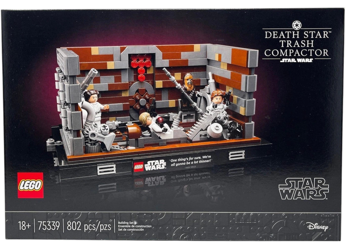 LEGO Star Wars Death Star Trash Compactor Diorama Set 75339 -1