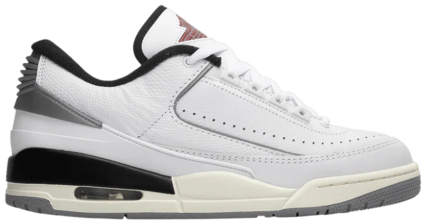 Jordan 2/3 White Black Metallic Silver-1