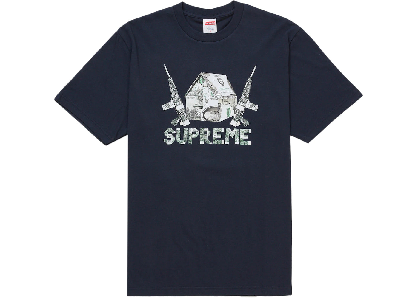 Supreme Origami Tee Navy -1