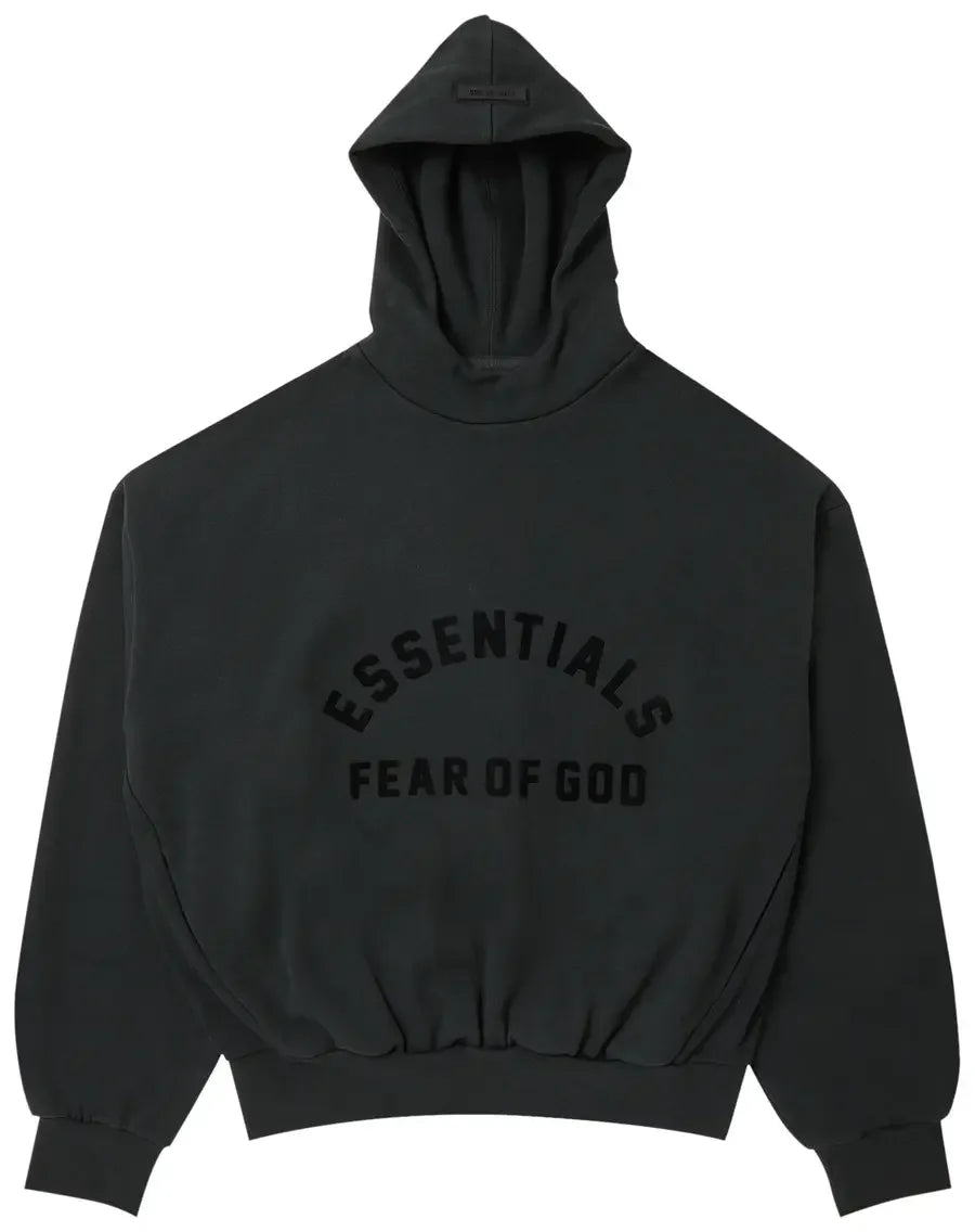 Fear of God Essentials Arch Logo Hoodie Jet Black