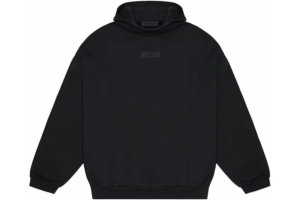 Fear of God Essentials Chest Logo Hoodie Jet Black/Jet Black