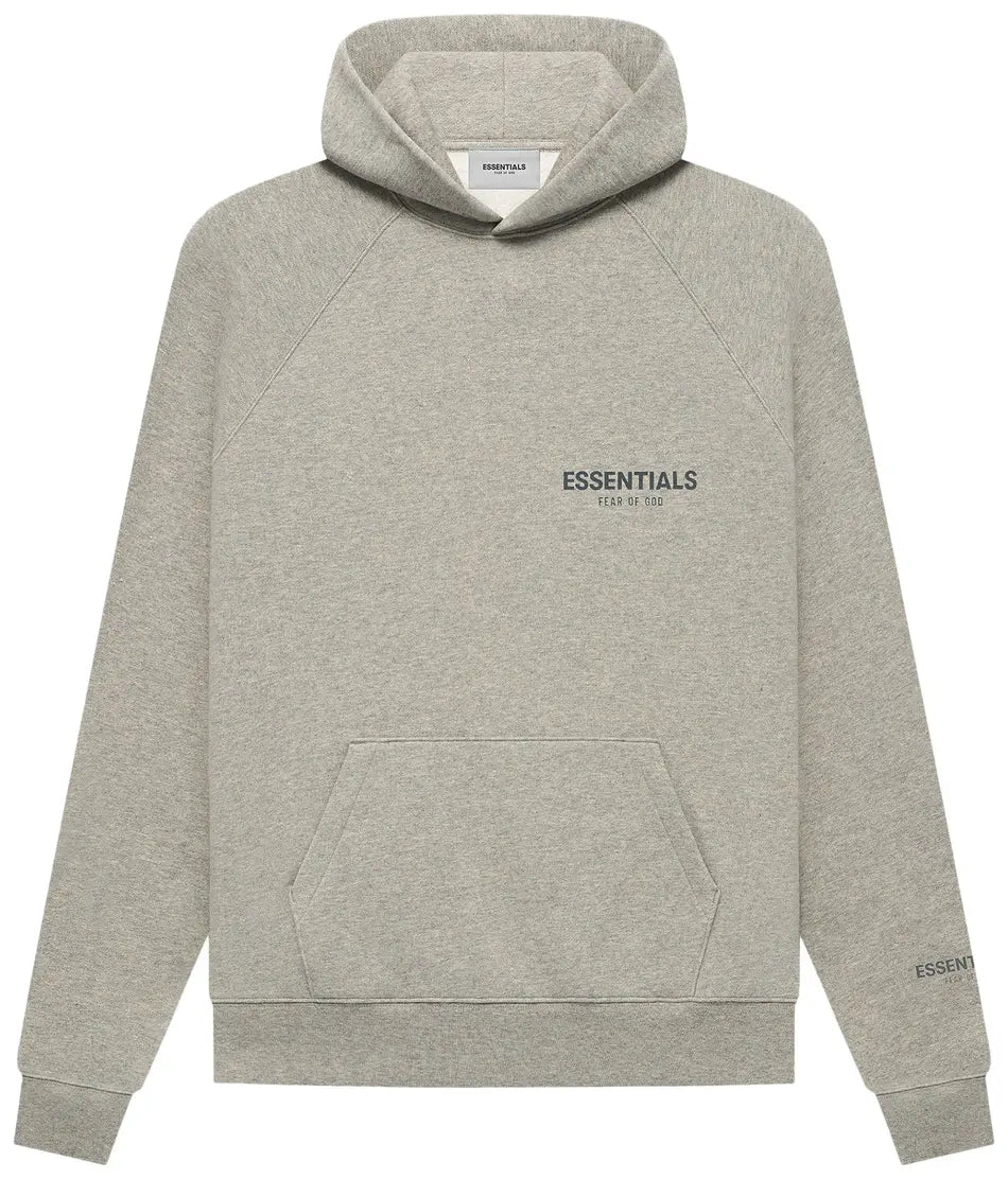 Fear of God Essentials Core Collection Pullover Hoodie Dark Heather Oatmeal