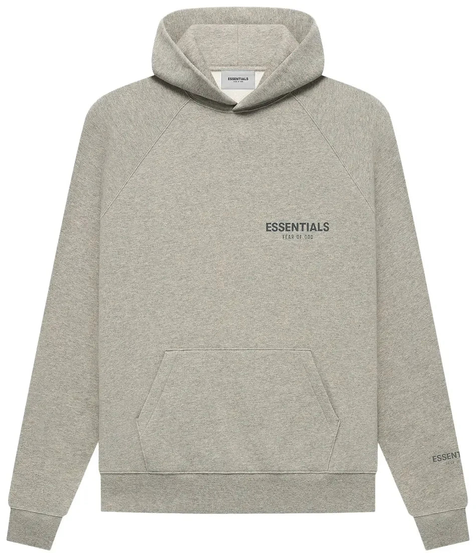 Fear of God Essentials Core Collection Pullover Hoodie Dark Heather Oatmeal