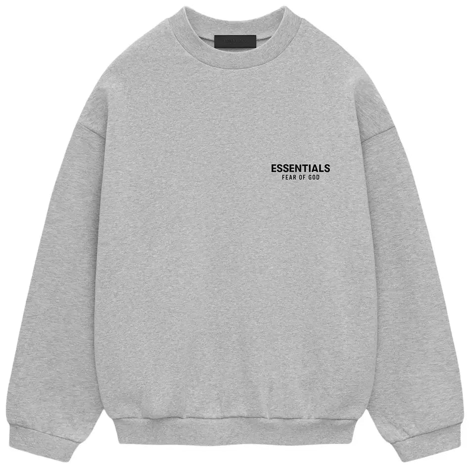 Fear of God Essentials Fleece Crewneck Light Heather Gray