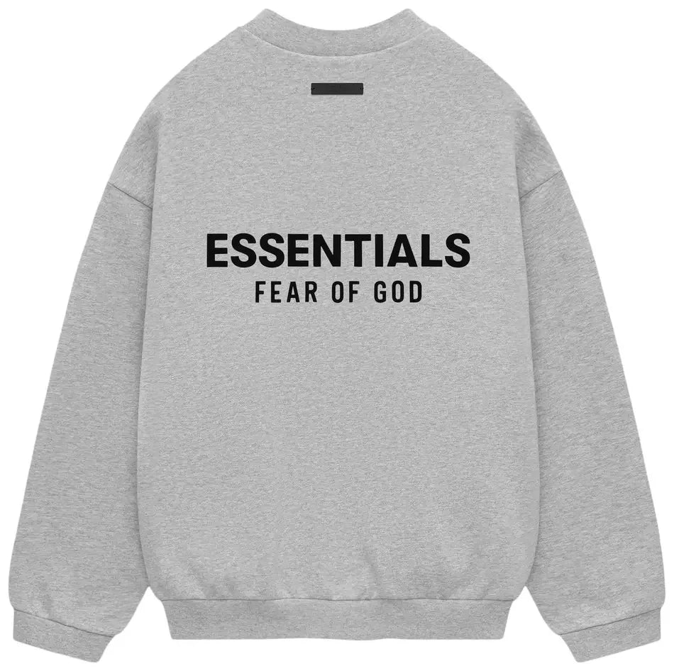 Fear of God Essentials Fleece Crewneck Light Heather Gray