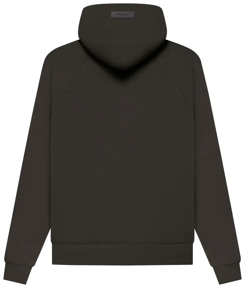 Fear of God Essentials Hoodie Off Black Back