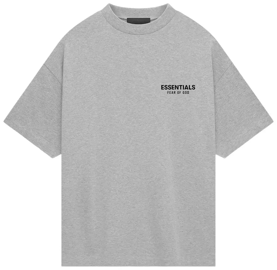 Fear of God Essentials Jersey Crewneck T-Shirt Light Heather Gray