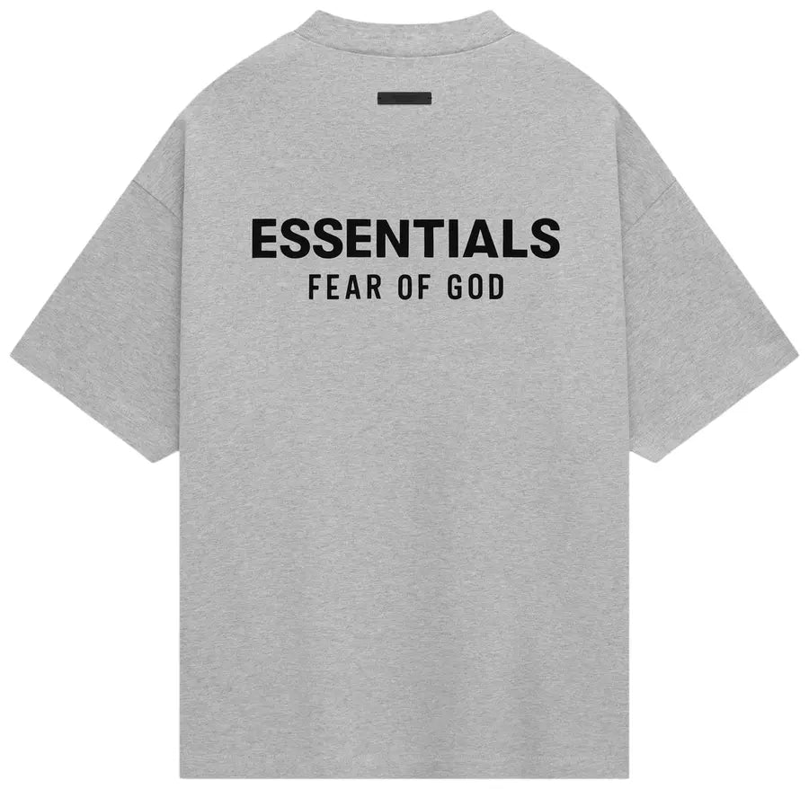Fear of God Essentials Jersey Crewneck T-Shirt Light Heather Gray
