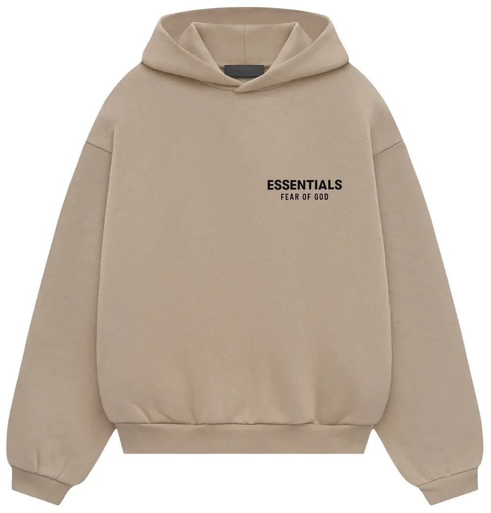 Fear of God Essentials Kids Fleece Hoodie Desert Sand
