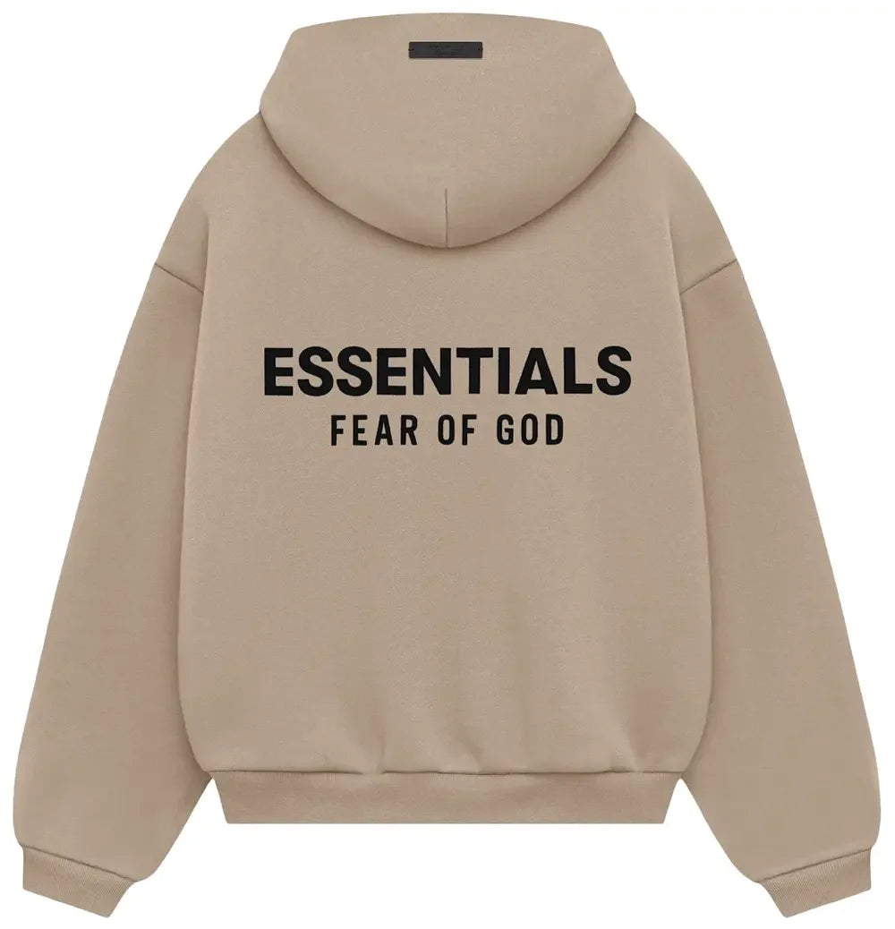 Fear of God Essentials Kids Fleece Hoodie Desert Sand