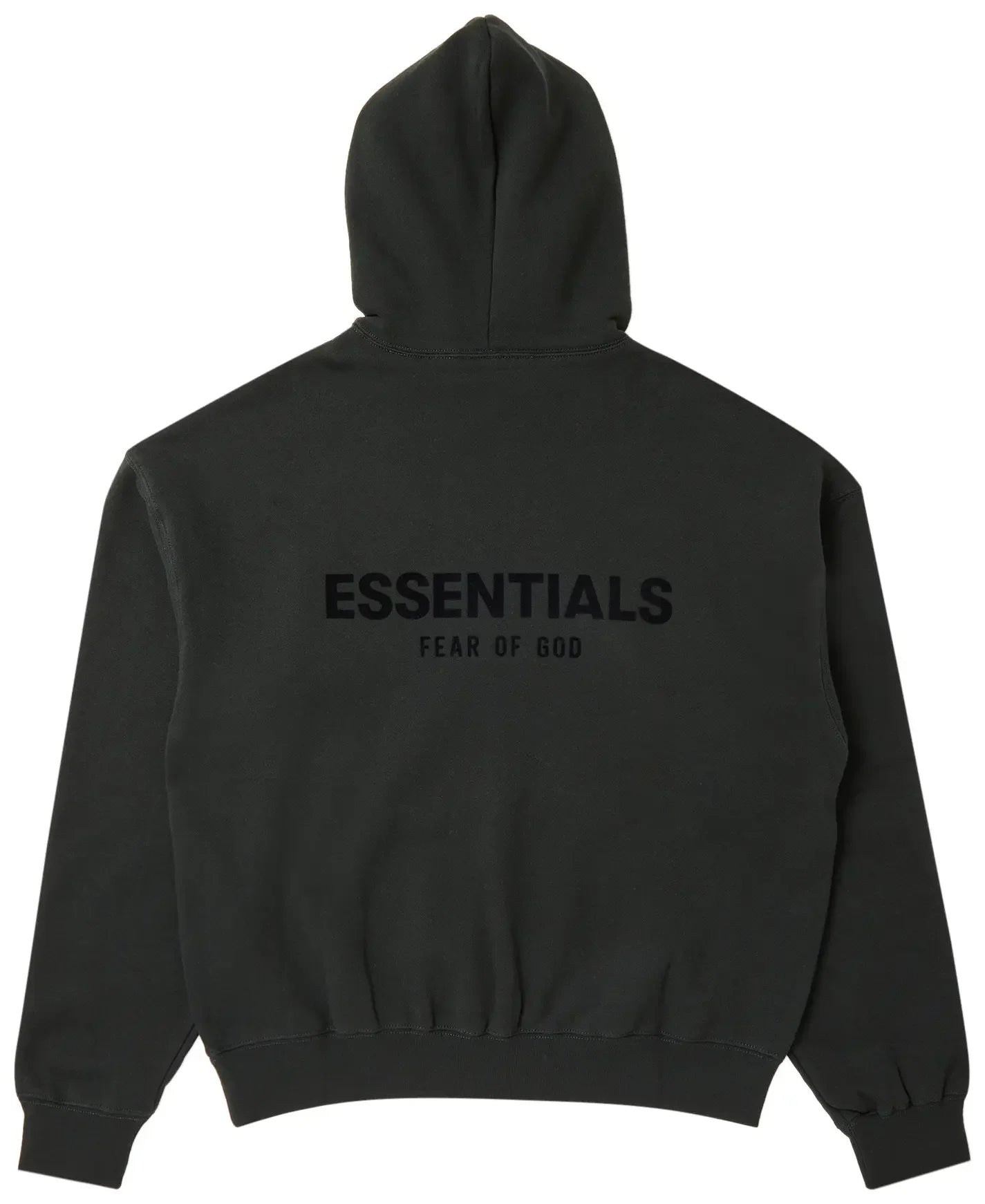 Fear of God Essentials Pullover Chest Logo Hoodie Stretch Limo/Black back
