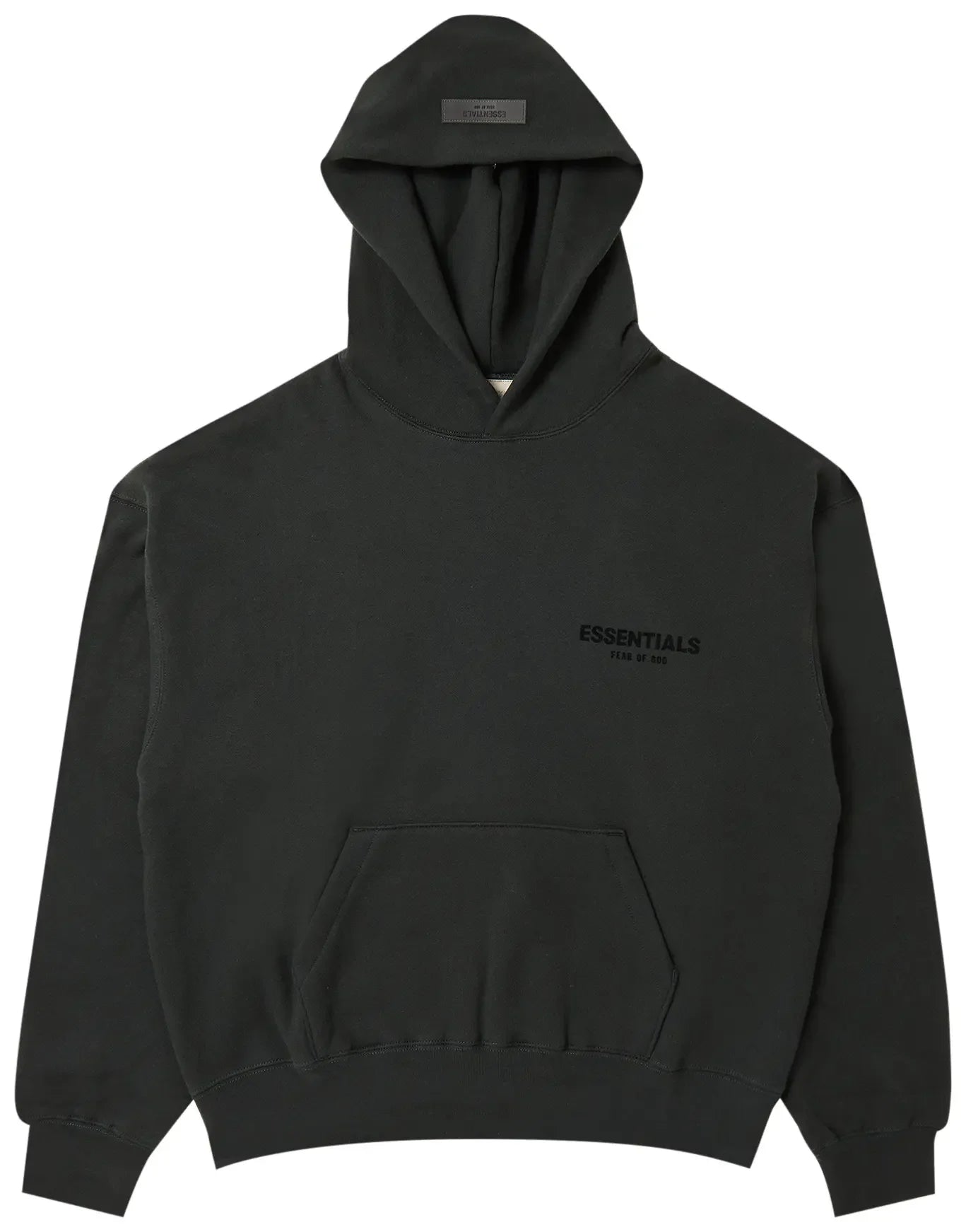 Fear of God Essentials Pullover Chest Logo Hoodie Stretch Limo/Black front