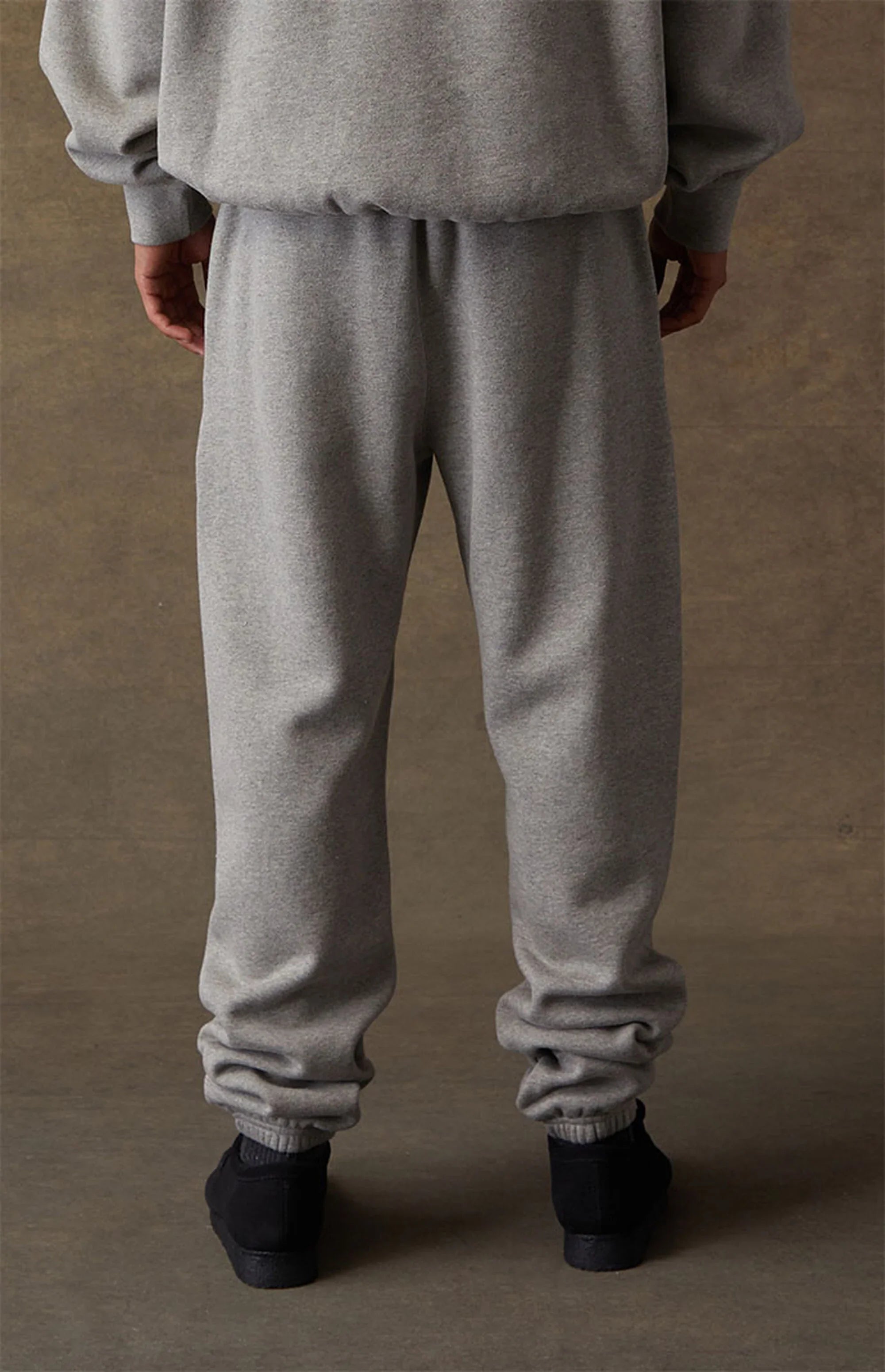 Fear of God Essentials Sweatpants (SS22) Dark Oatmeal Back Outfit