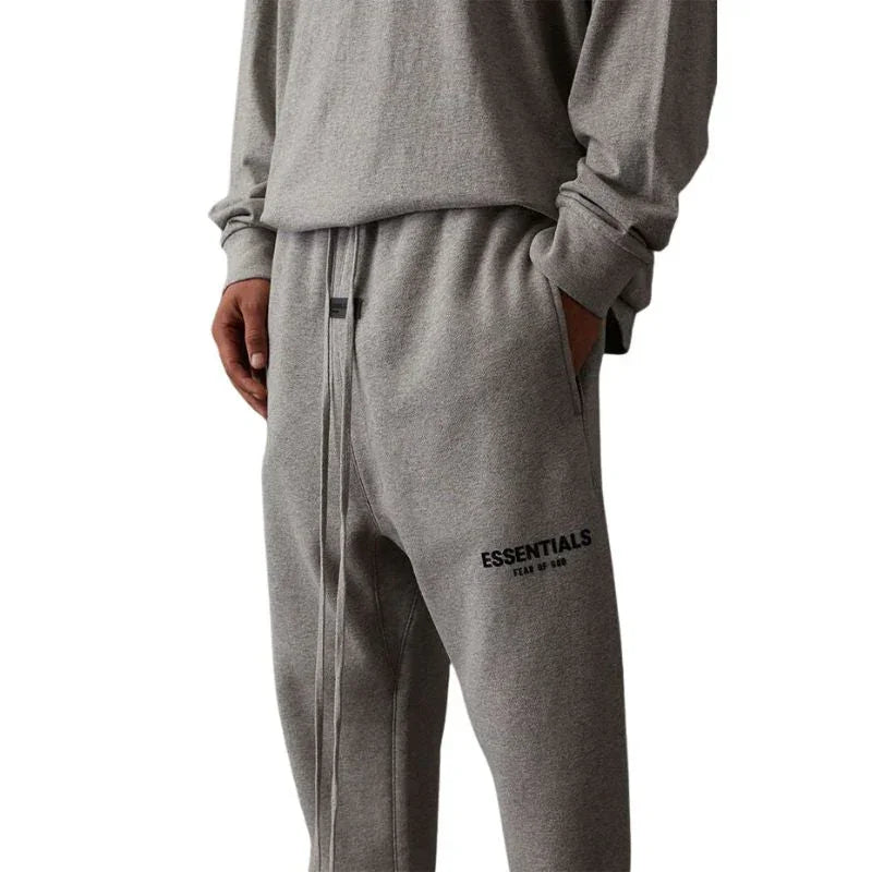 Fear of God Essentials Sweatpants (SS22) Dark Oatmeal Outfit