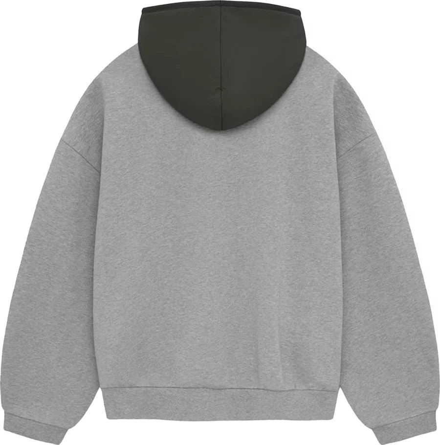 Fear of God Essentials Nylon Fleece Hoodie Dark Heather Oatmeal/Ink