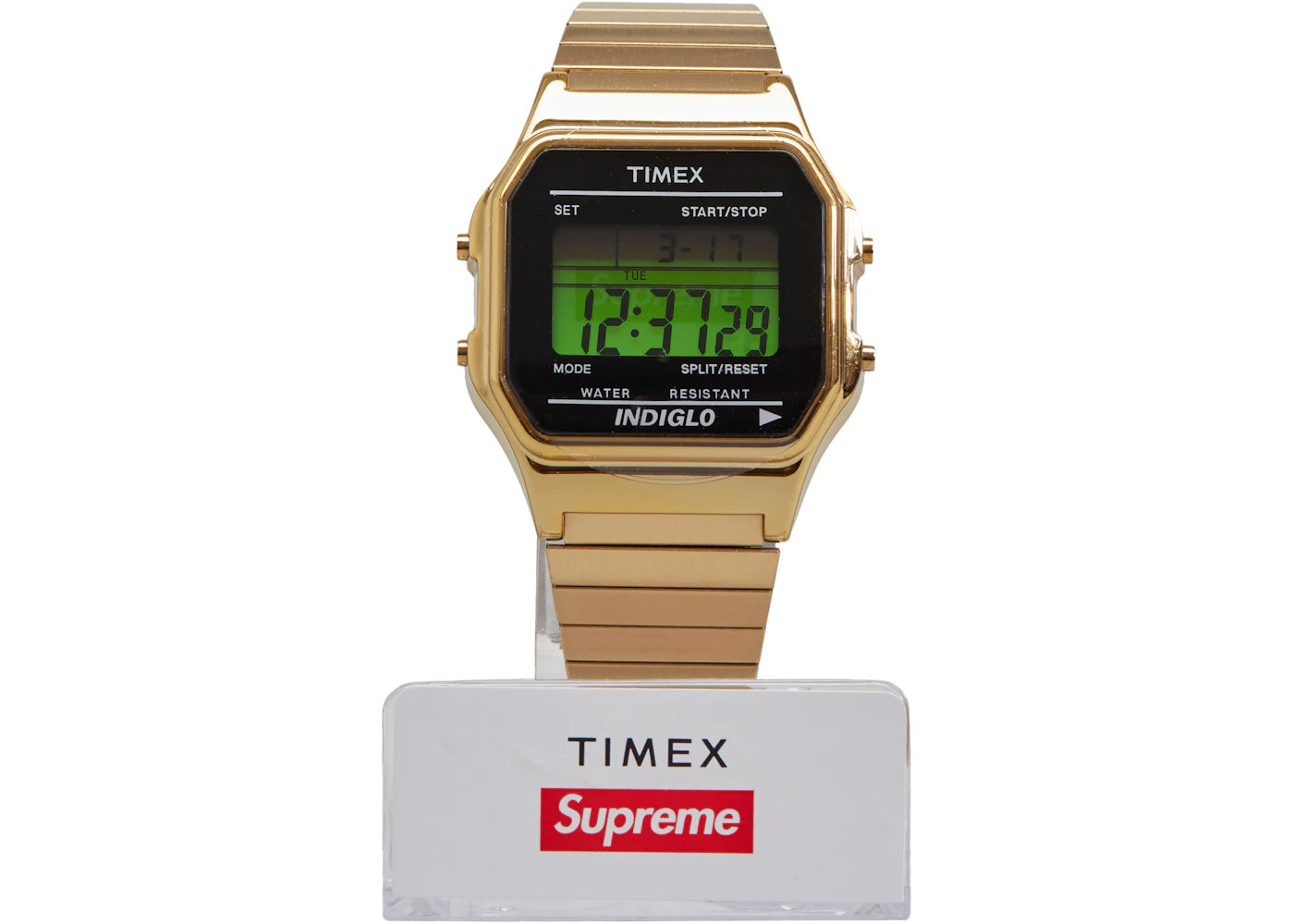 Supreme Timex Digital Watch Gold -1