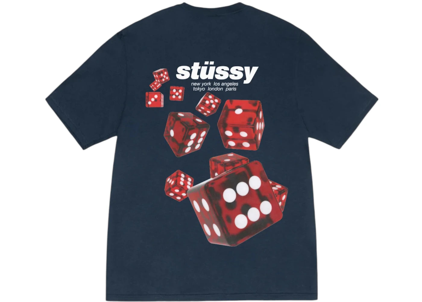 Stussy Rollers Tee Navy -1