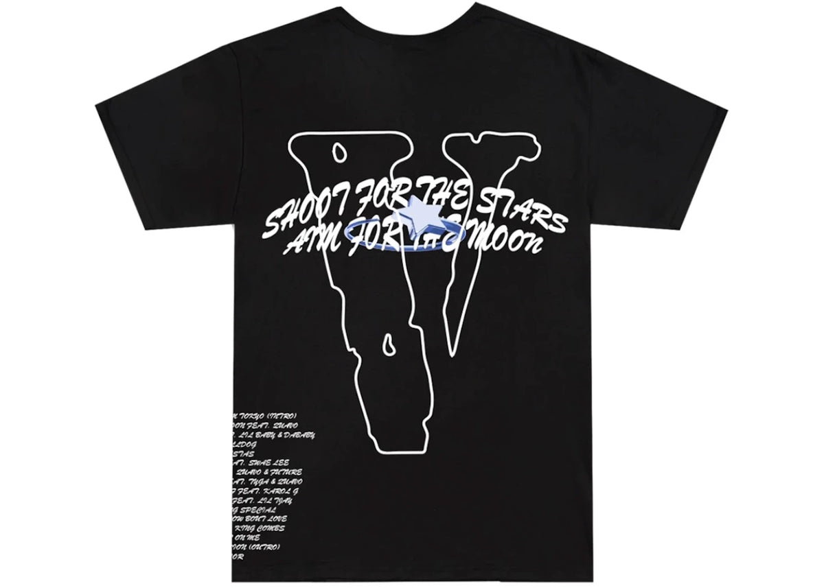 Pop Smoke x Vlone Tracklist Tee Black -1