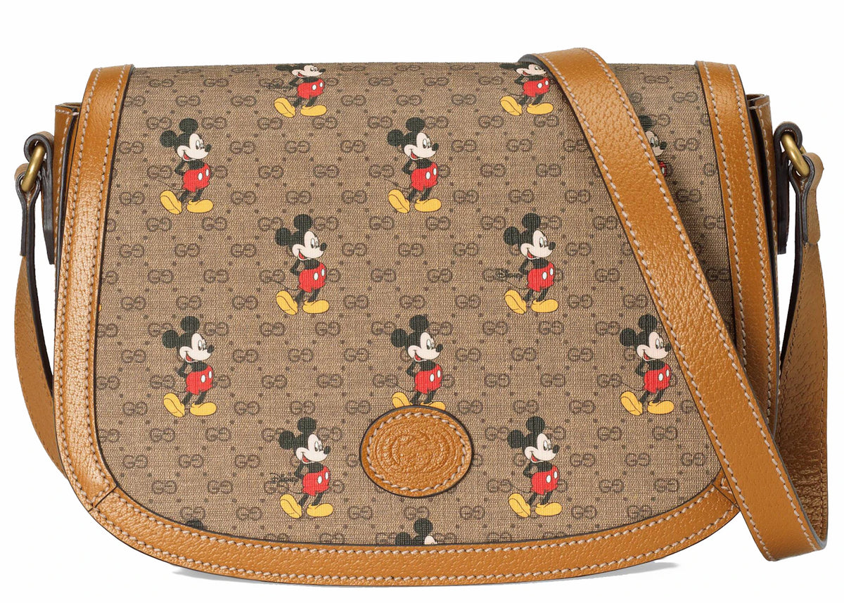 Gucci x Disney Shoulder Bag Mini GG Supreme Mickey Mouse Small Beige -1