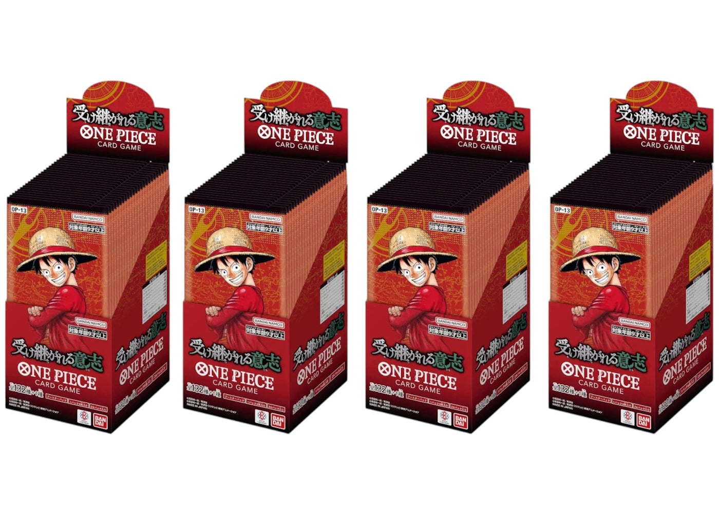 2025 Bandai One Piece Carrying On His Will Booster Pack (OP-13) Japanese 4x Lot -1