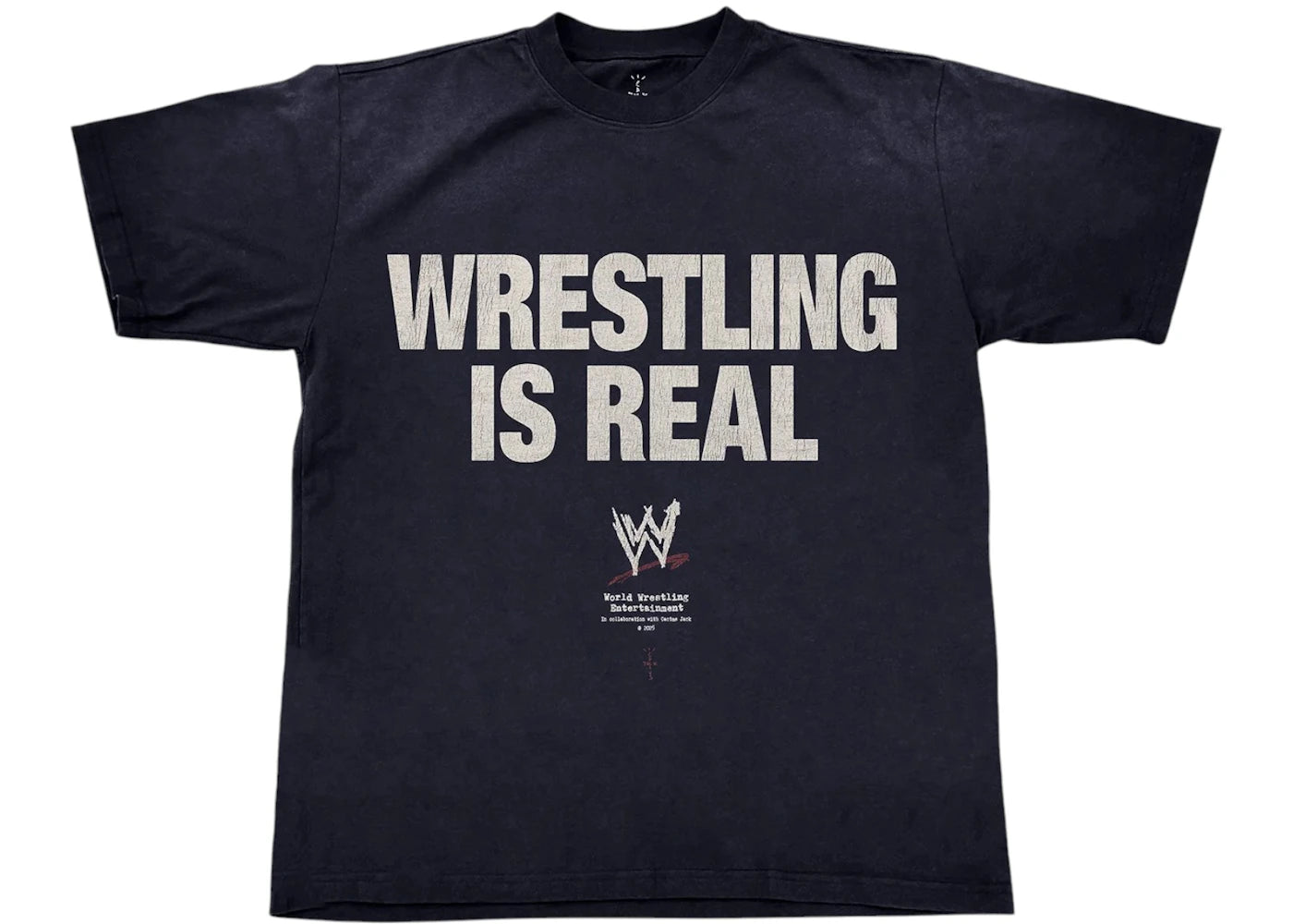 Travis Scott Wrestling Is Real T-shirt Black -1