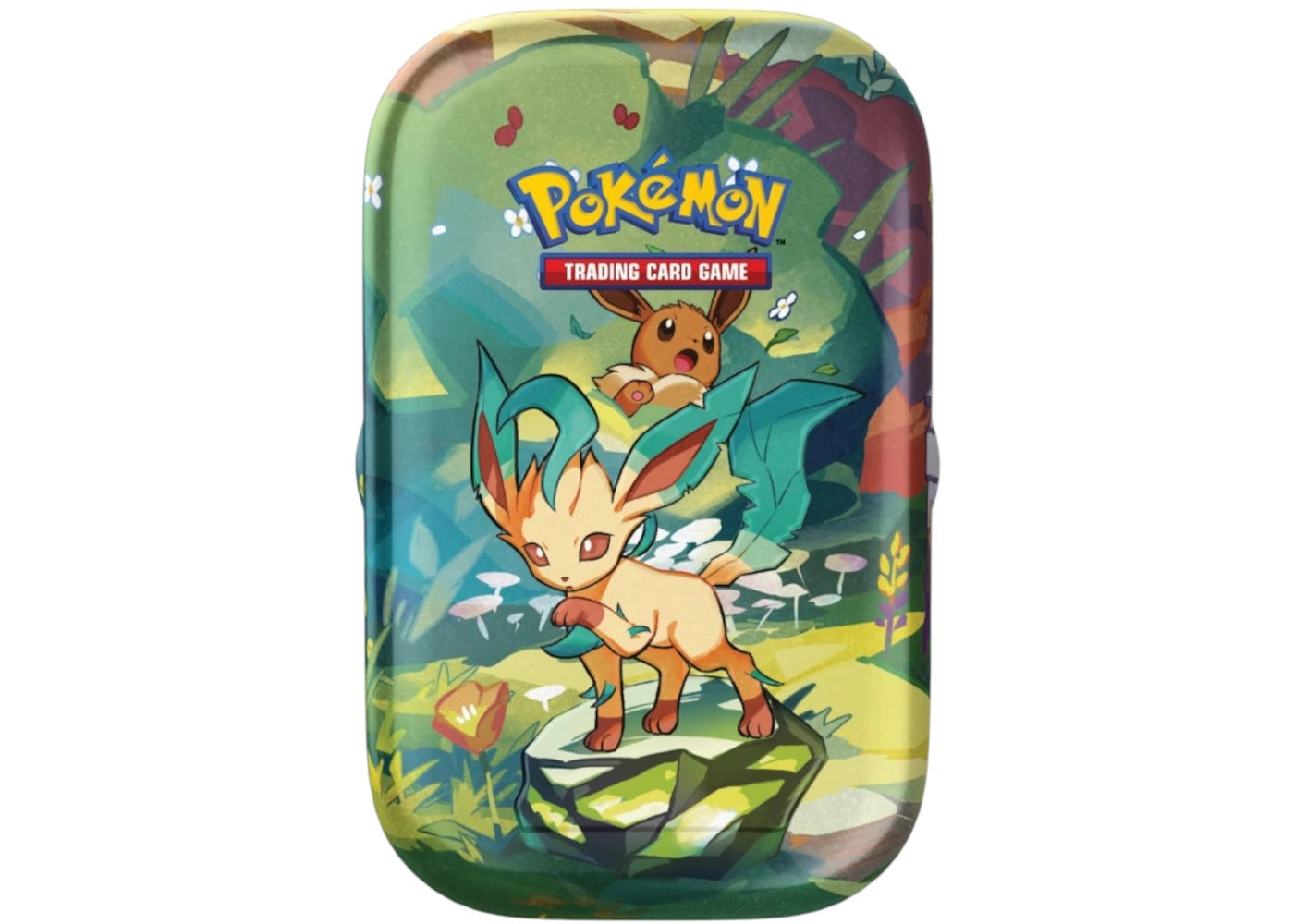 2025 Pokémon Scarlet Violet Prismatic Evolutions Leafeon Tin -1