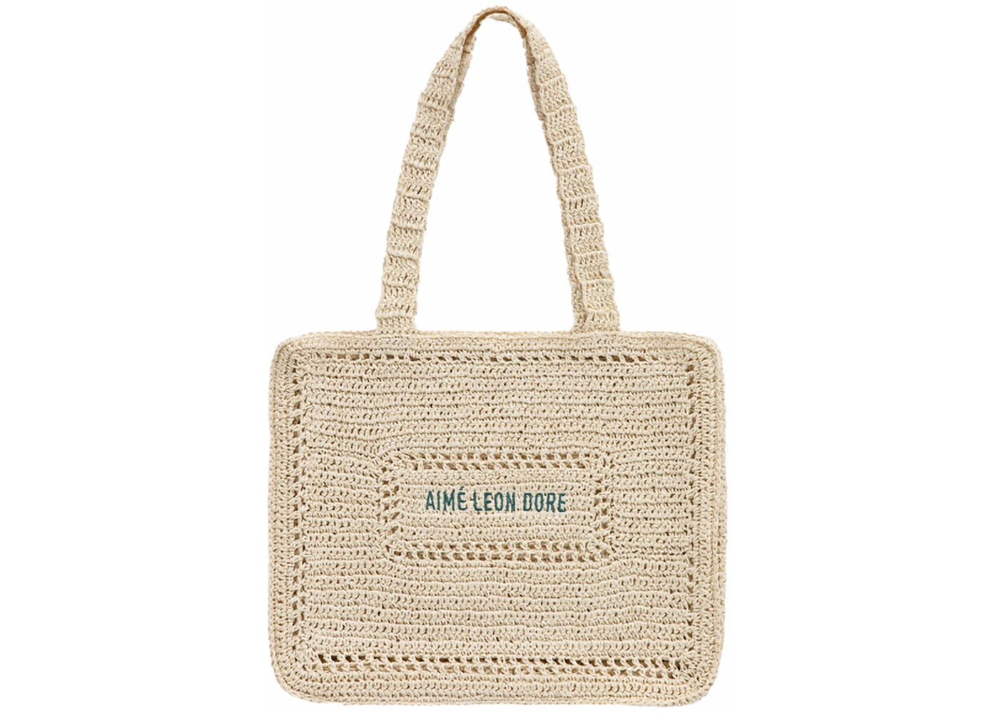 Aime Leon Dore Crochet Tote Bag Beige -1