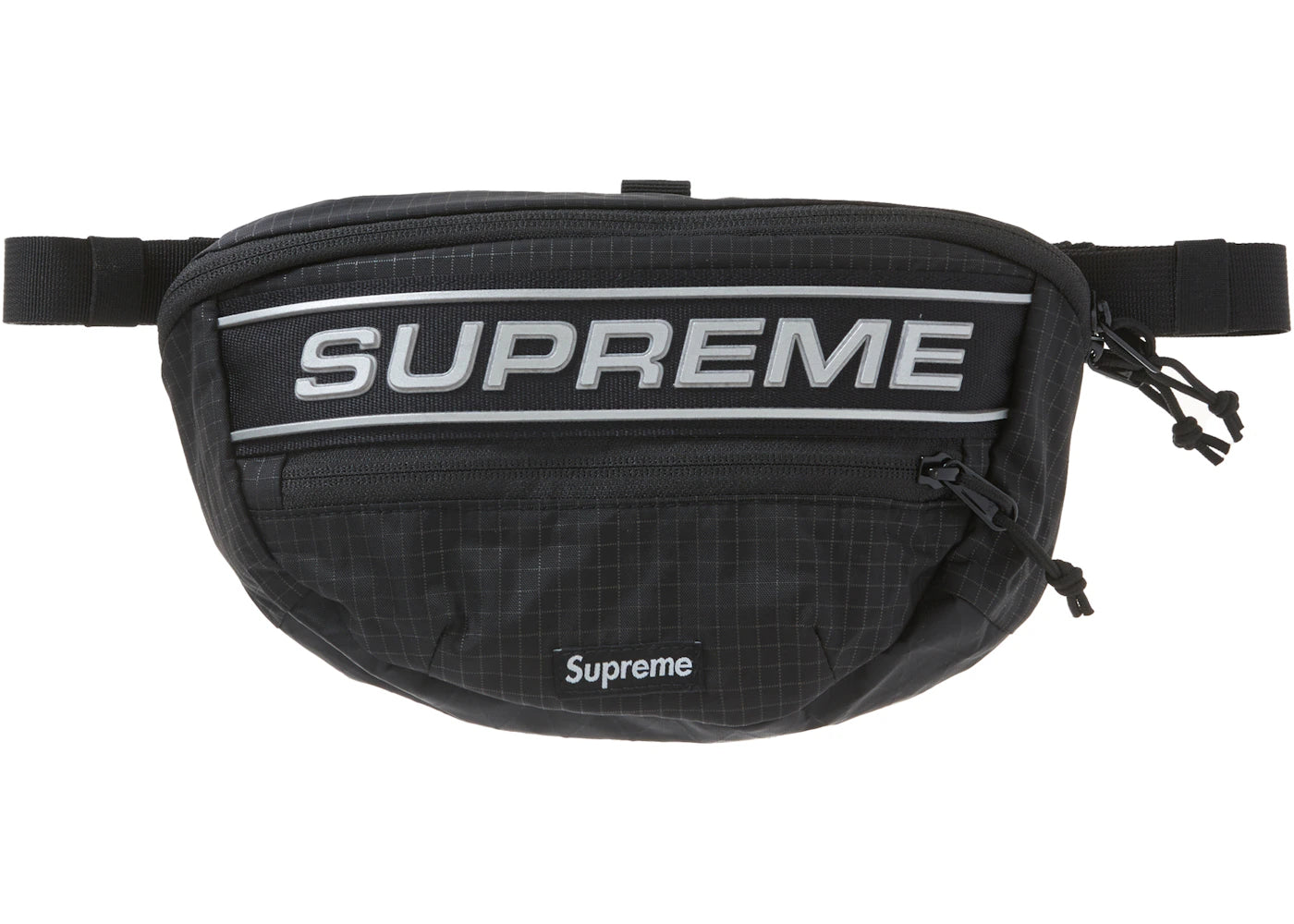 Supreme Logo Waist Bag Black -1