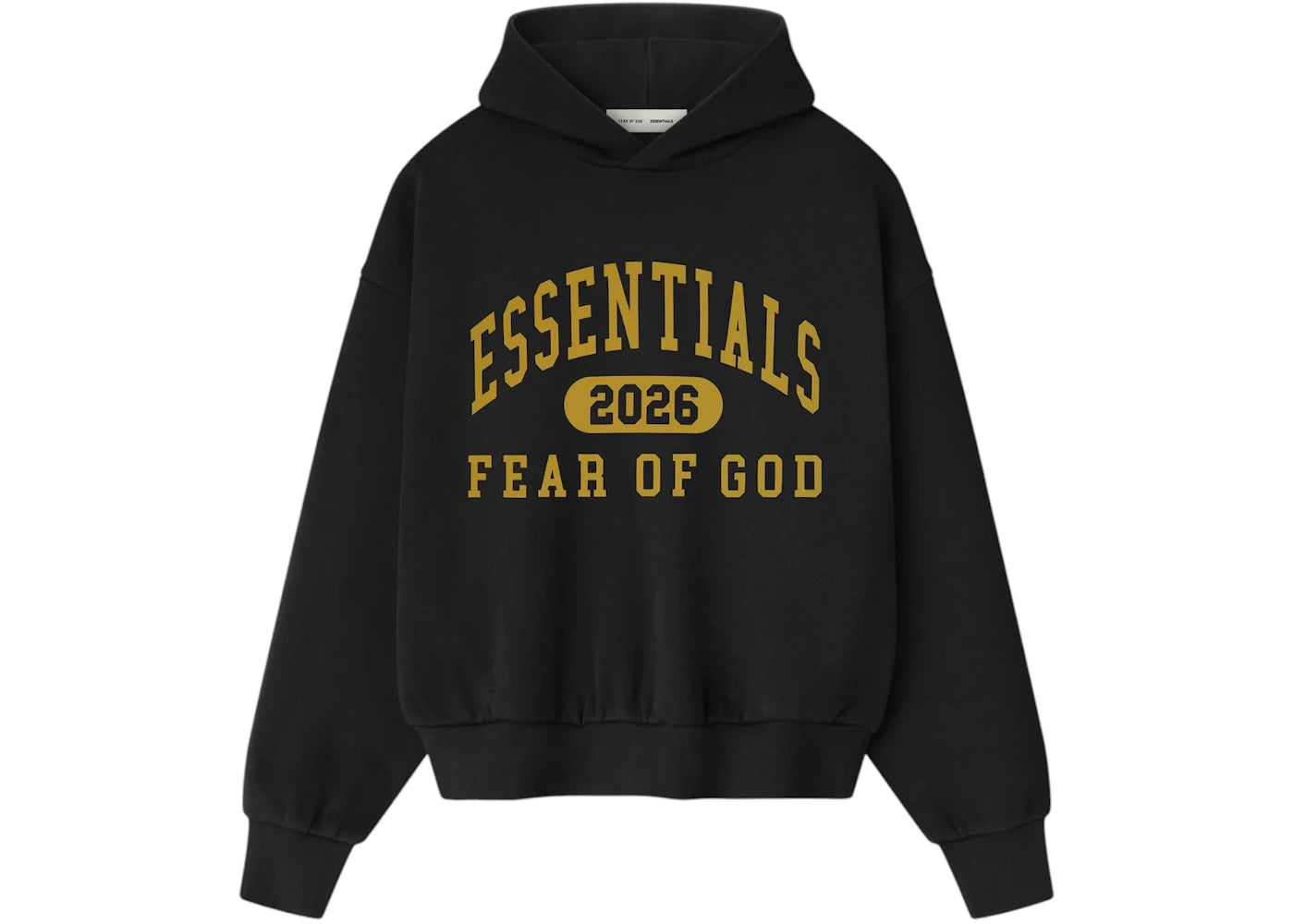Fear of God Essentials Classic Fleece Hoodie Vintage Black -1