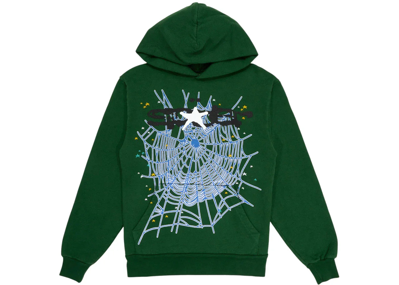 Sp5der Web Hoodie Hunter Green -1