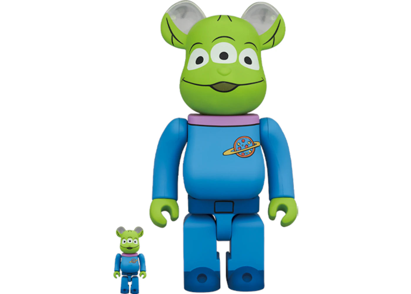 Bearbrick Disney Pixar Toy Story Alien 100% & 400% Set -1
