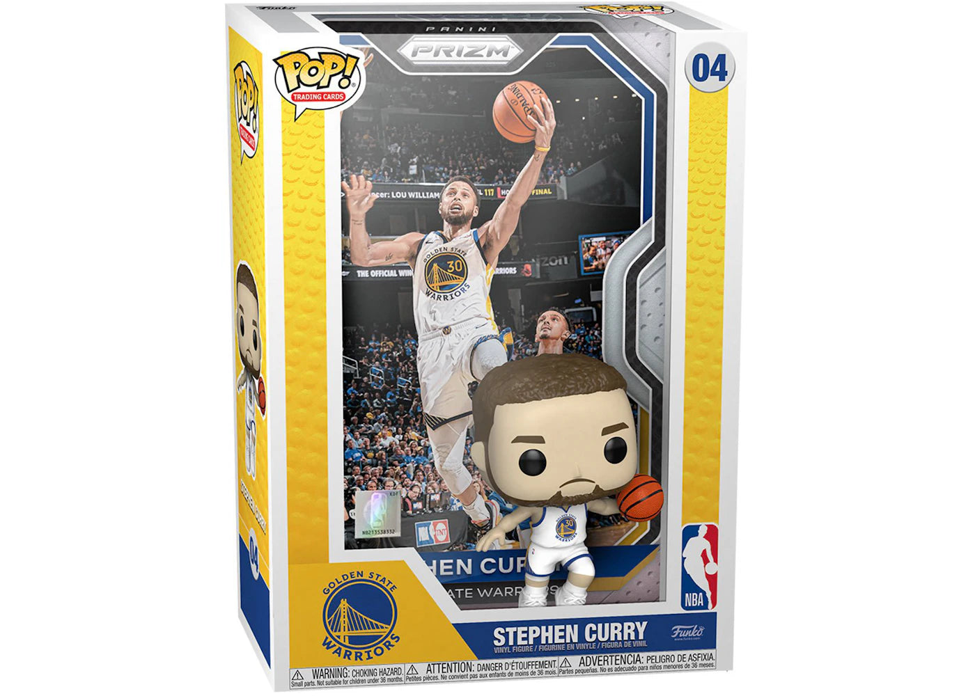 Funko Pop! Trading Cards NBA Panini Prizm Golden State Warriors Stephen Curry Figure #04 -1