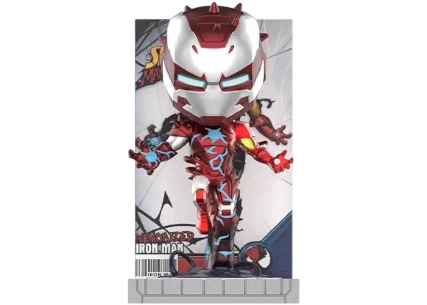 Pop Mart Marvel Iron Man: A Journey Through Armors Series Venomized Iron Man Figure -1