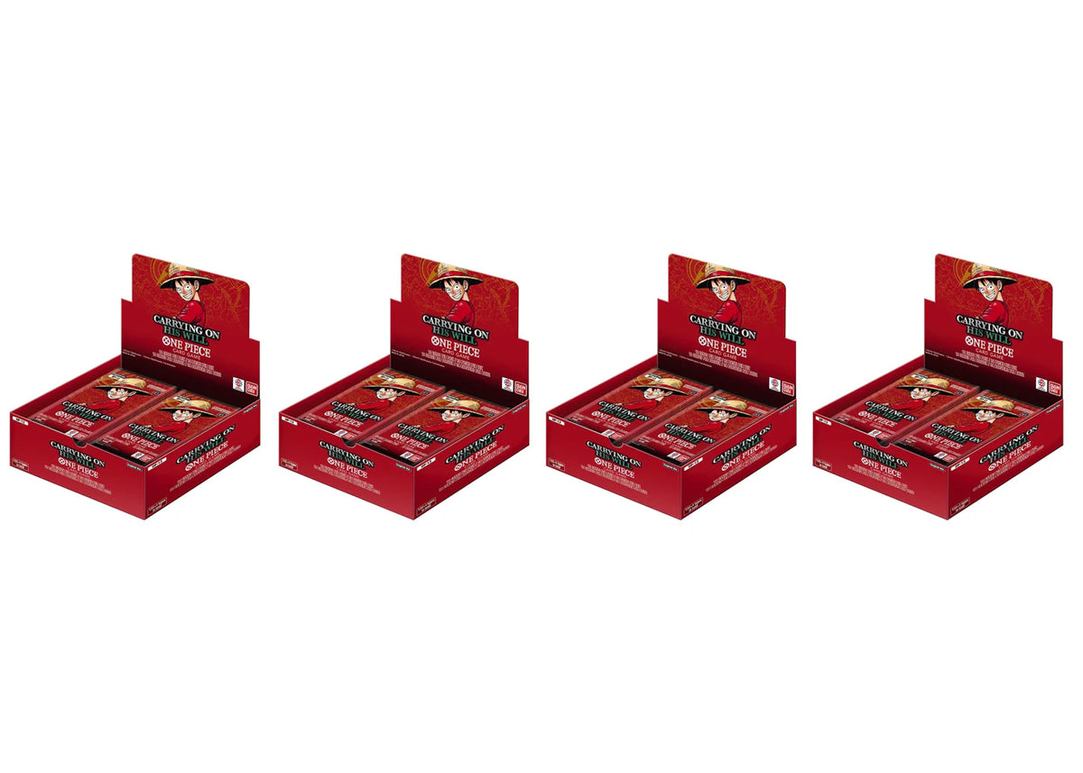 One Piece Carrying On His Will (OP-13) Booster Box 4x Lot -1