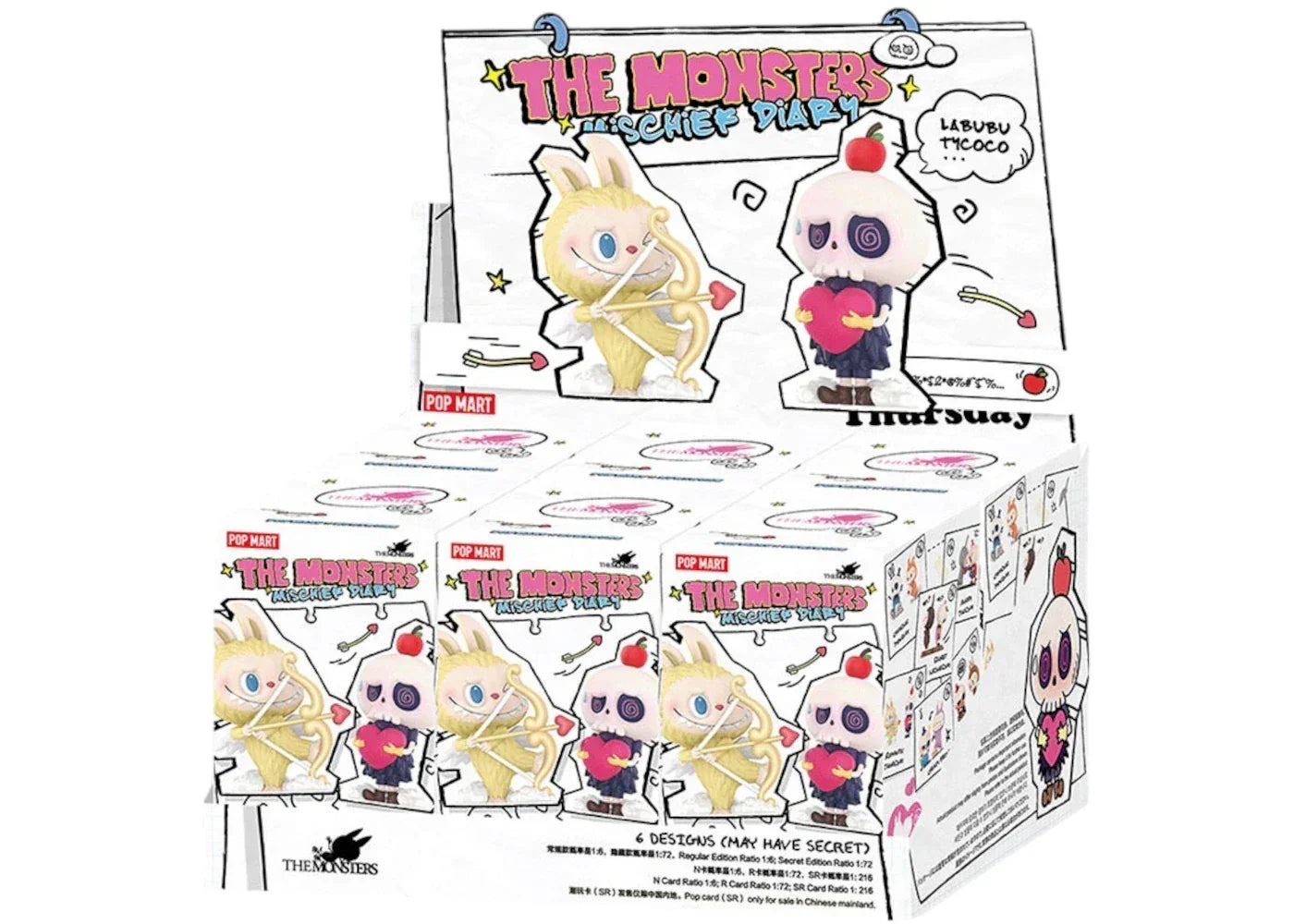 Pop Mart The Monsters Labubu Mischief Diary Series Figure Sealed Case (6 Blind Box)-1