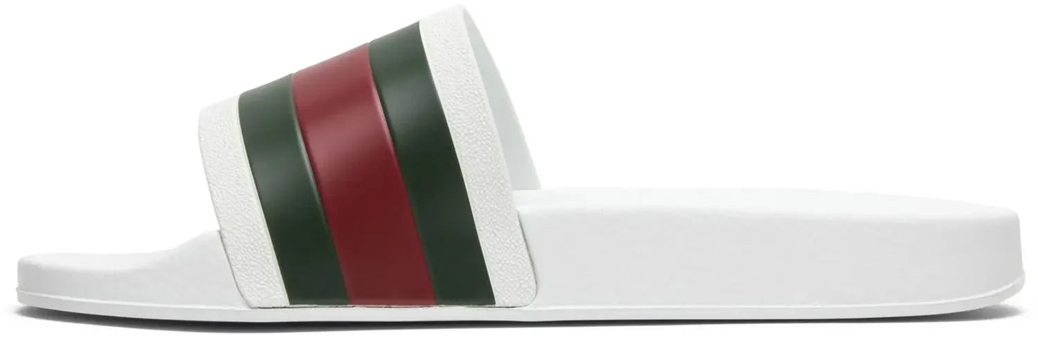 Gucci Pursuit Pool Slides White
