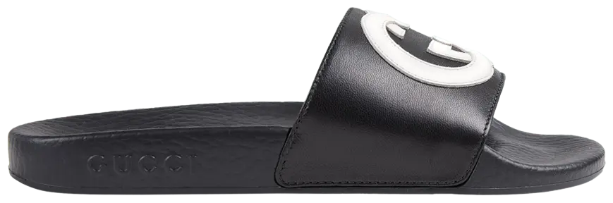 Gucci Slide Interlocking G Black White (Kids)
