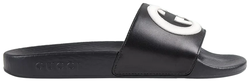 Gucci Slide Interlocking G Black White (Kids)