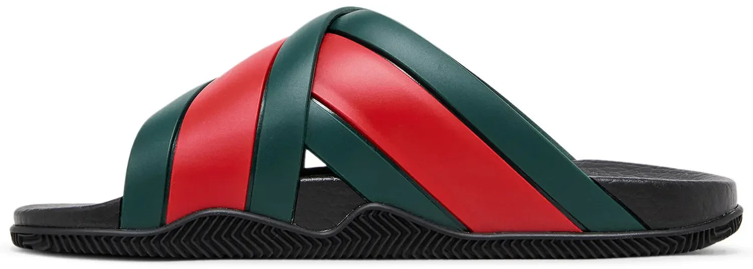 Gucci Web Slide Black Rubber (W)