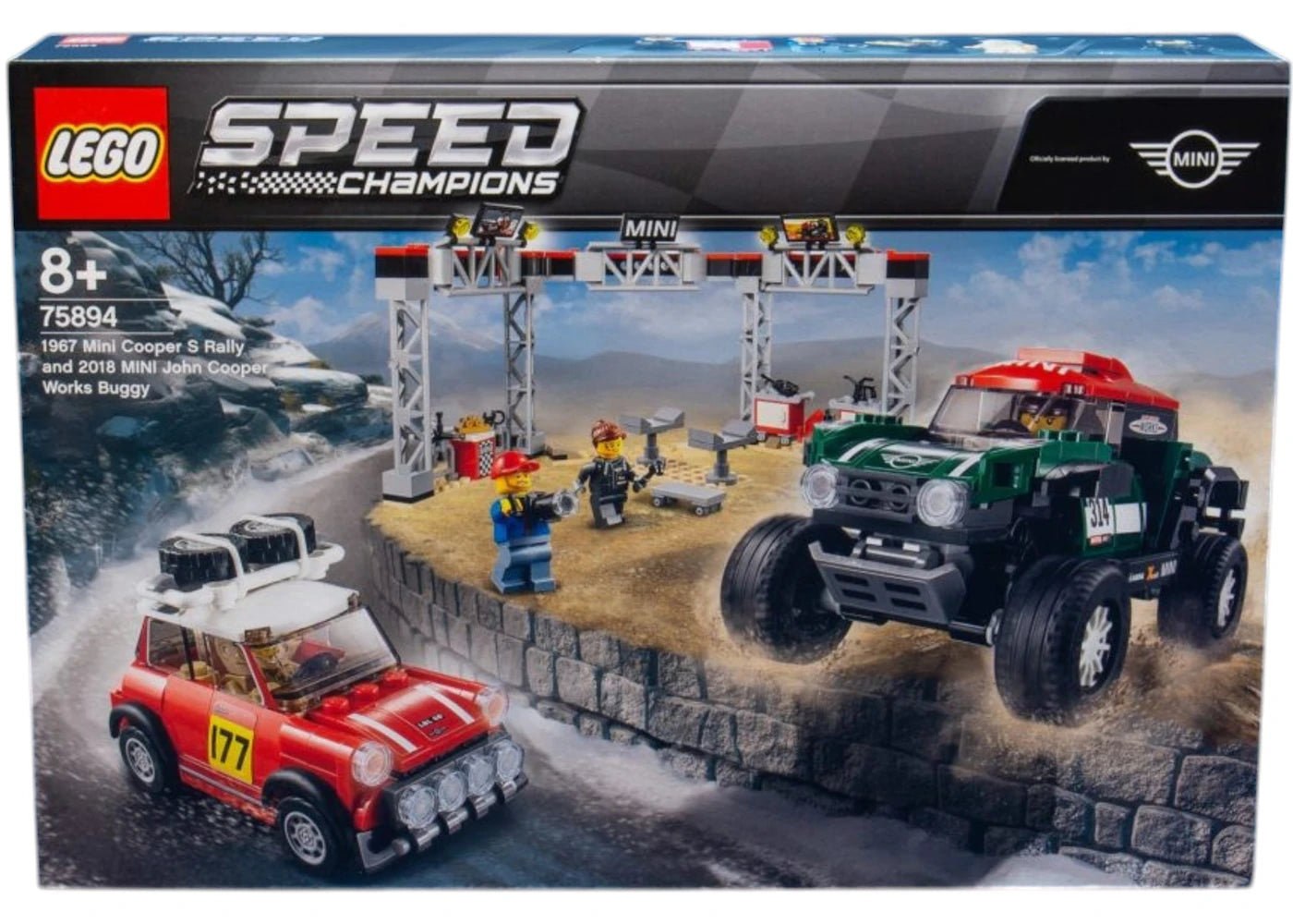 LEGO Speed Champions 1967 Mini Cooper S Rally & 2018 Mini John Cooper Works Buggy Set 75894 -1