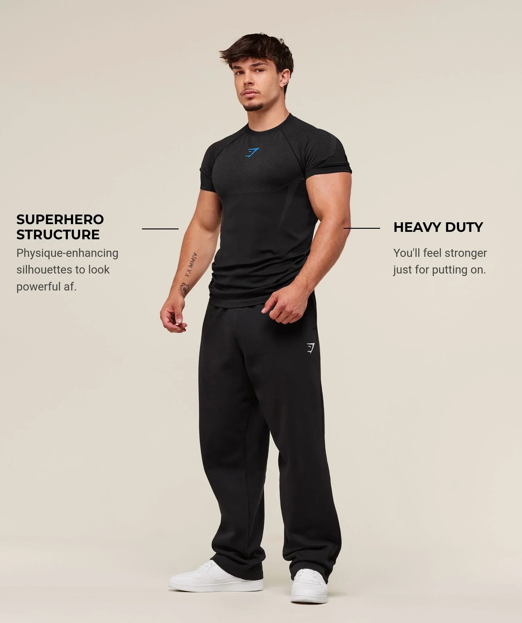 Gymshark Onyx 5.0 Seamless T-shirt Black/Onyx Grey