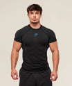 Gymshark Onyx 5.0 Seamless T-shirt Black/Onyx Grey face 2