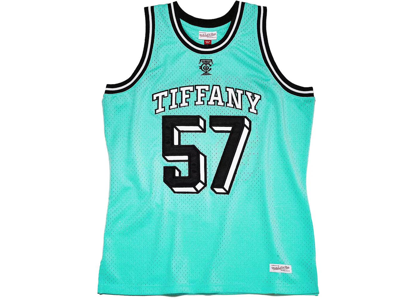 Tiffany & Co. x NBA x Mitchell & Ness Basketball Jersey Tiffany Blue/Black -1