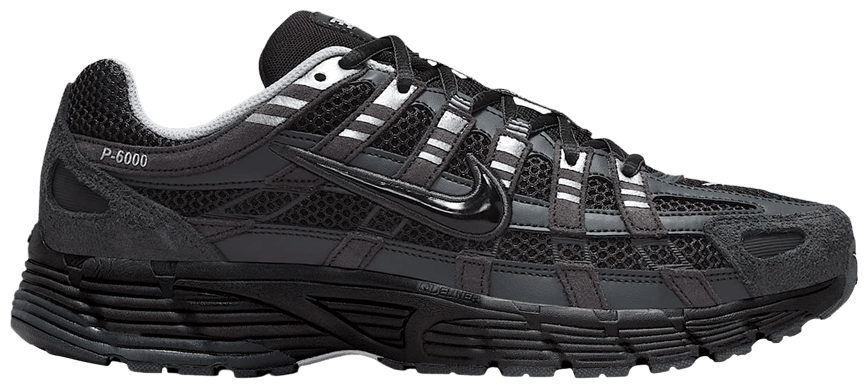 Nike P-6000 Suede Anthracite Metallic Silver -1