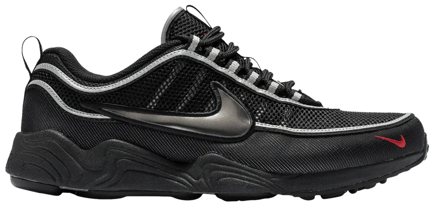 Nike Air Zoom Spiridon Black Metallic Silver-1