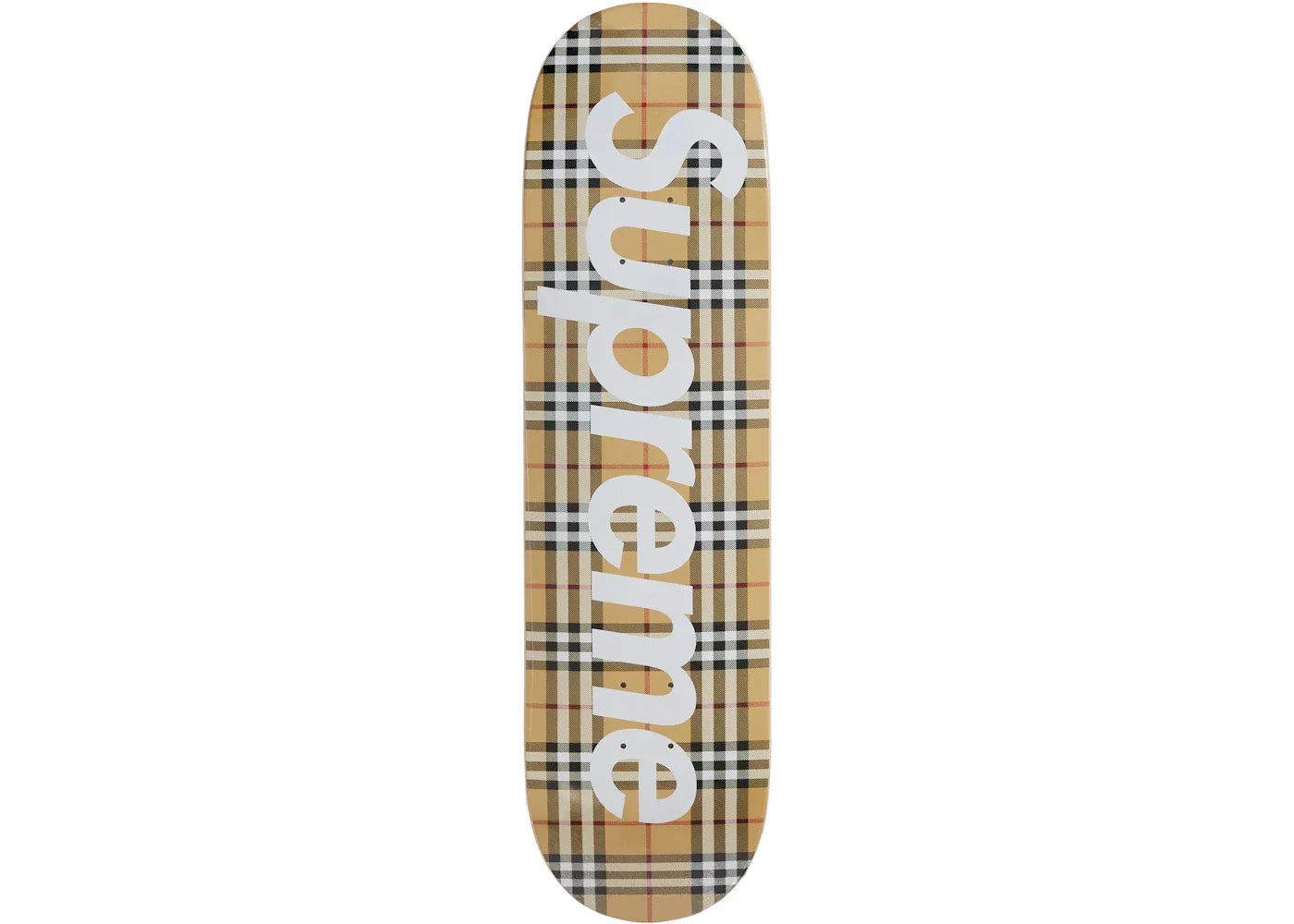 Supreme Burberry Skateboard Deck Beige-1