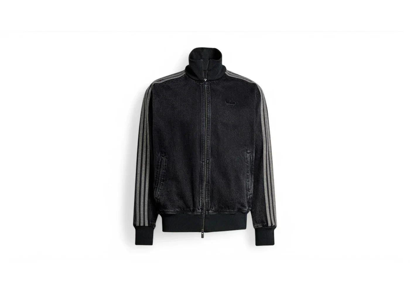 adidas Adicolor Denim Firebird Track Top True Black Denim -1