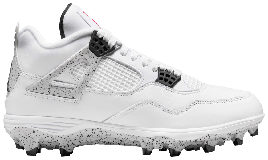 Jordan 4 Retro TD Cleat White Cement -1