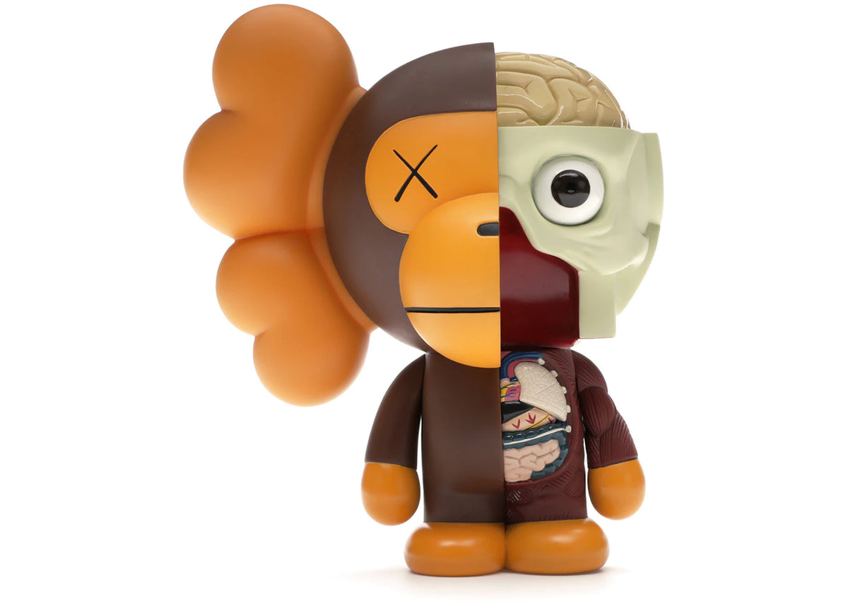 KAWS Bape Dissected Baby Milo Vinyl Figure Brown -1